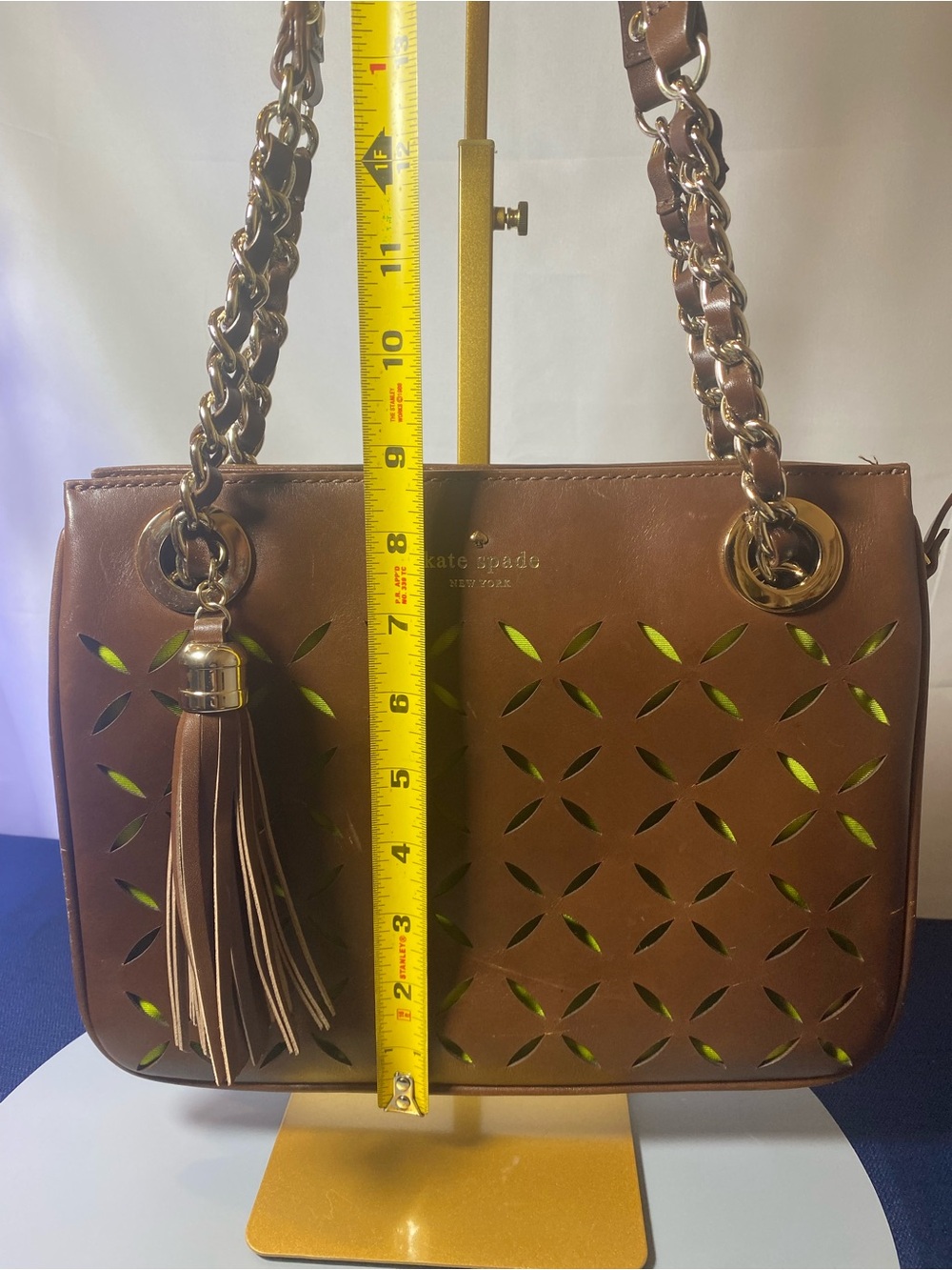 Kate Spade Brown & Green Shoulder Bag - Picture 7 of 15